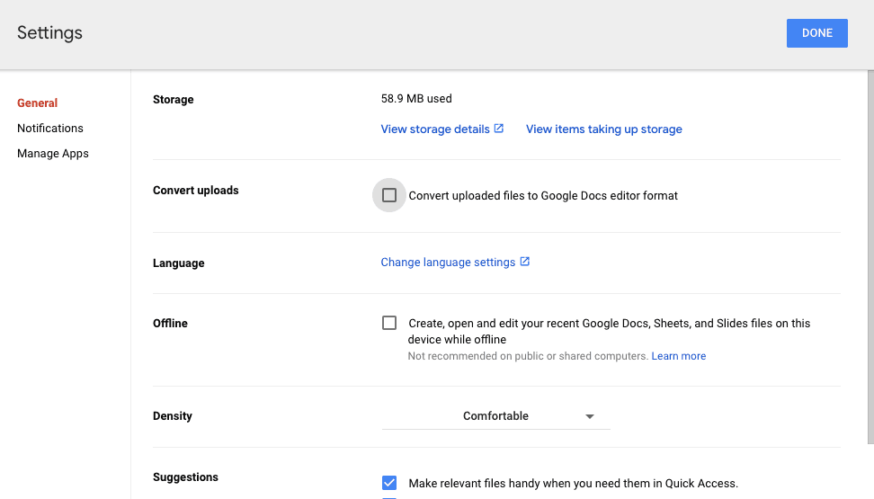 how to covert PDFs to Google Docs files